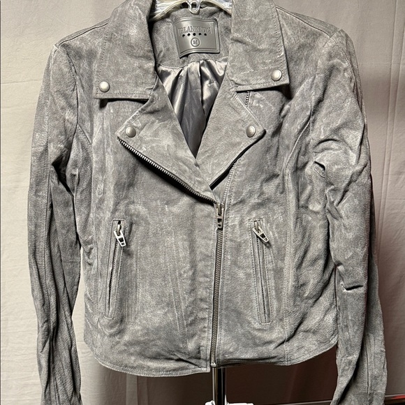 Blank NYC Jackets & Blazers - Blank NYC Ash Gray Leather Jacket